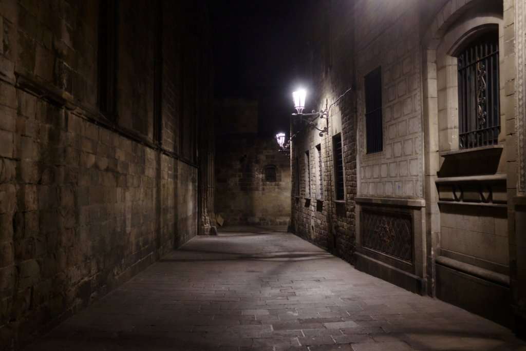 Gothic Quarter by night